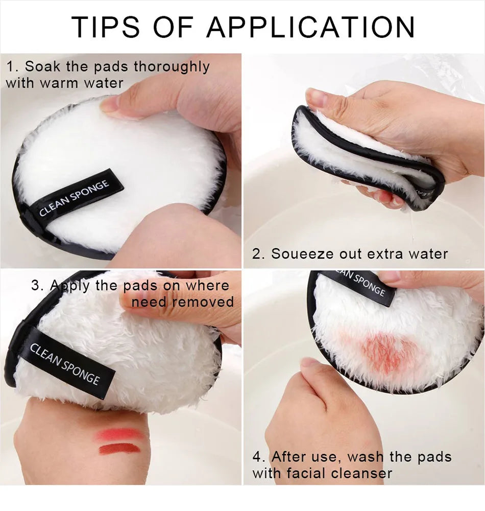 Bare™ — Reusable Makeup Remover Cloths, Set of 5