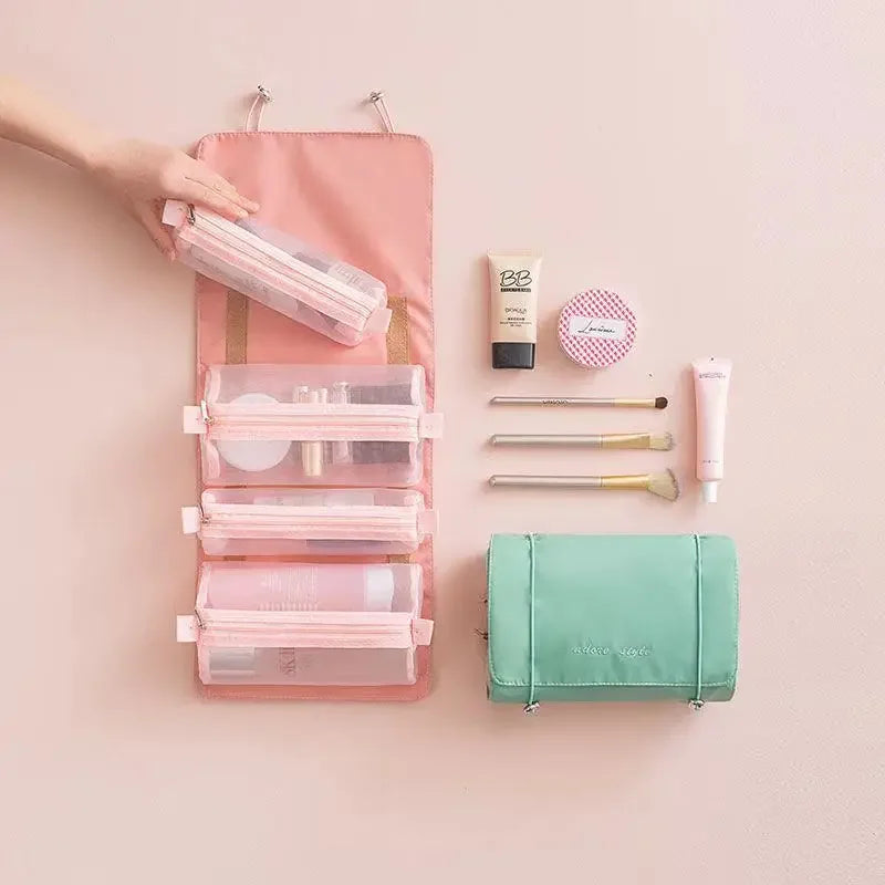 Jetset 4-in-1 mesh travel toiletry bag