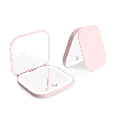 Folding LED Makeup Mirror