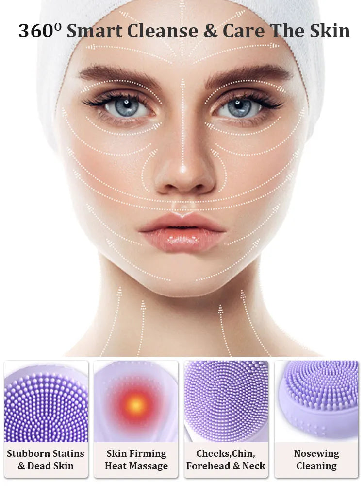 Waterproof Facial Cleansing Brush