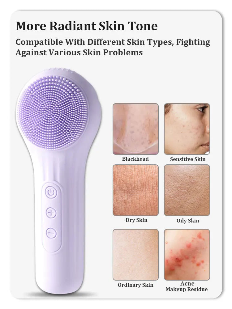 Waterproof Facial Cleansing Brush