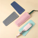 Silicone heat-resistant pouch and mat with hair straightener