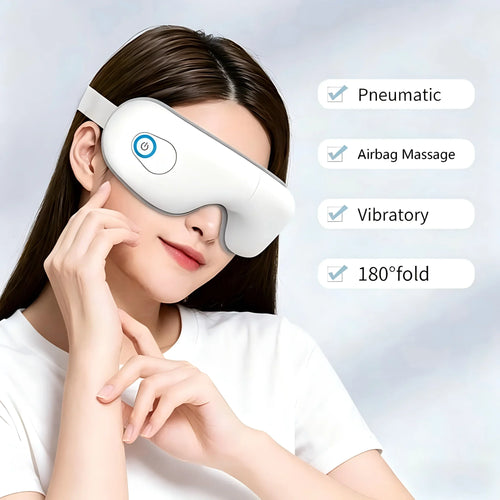 Drift foldable heated eye massager