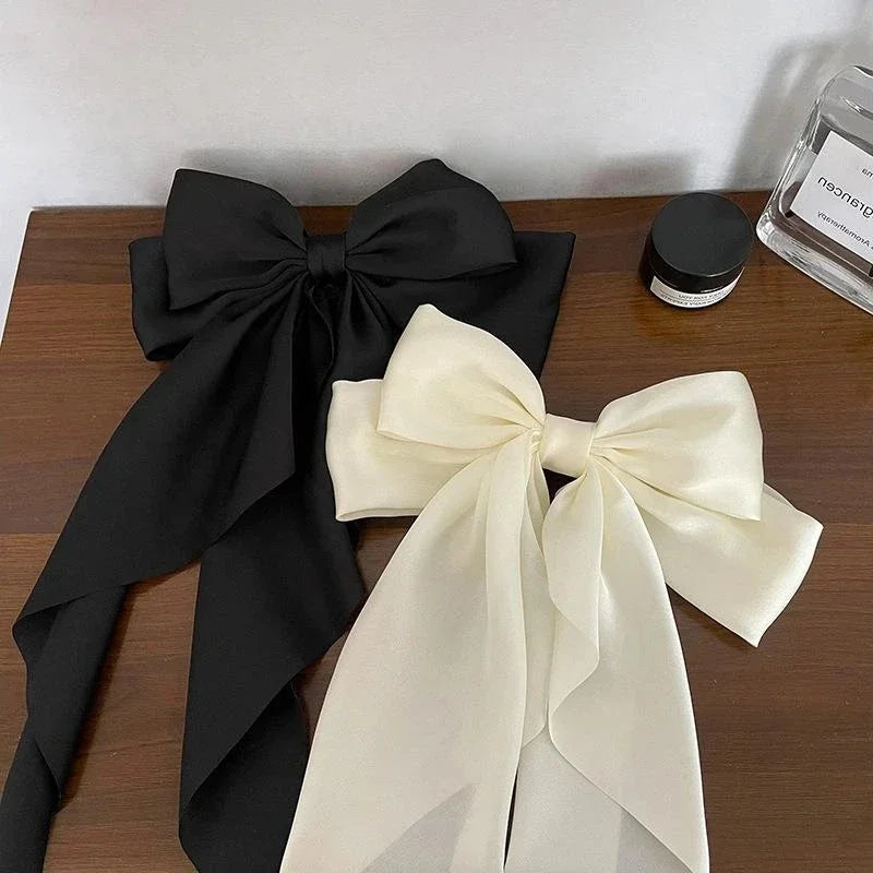 Satin Bow Hair Clip – Elegant & Chic