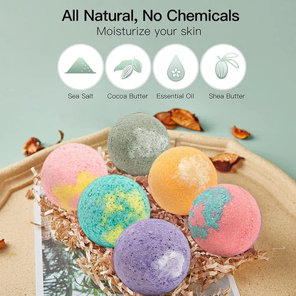 12 Bath Bombs – Stress Relief & Skin Care