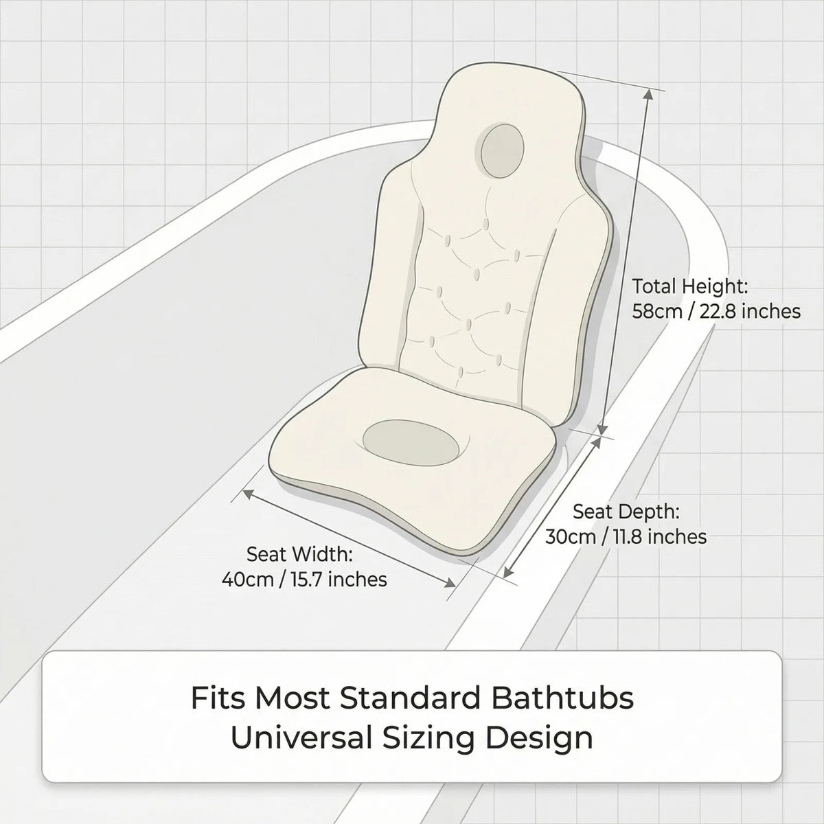 Float™ — Full-Body Bath Pillow