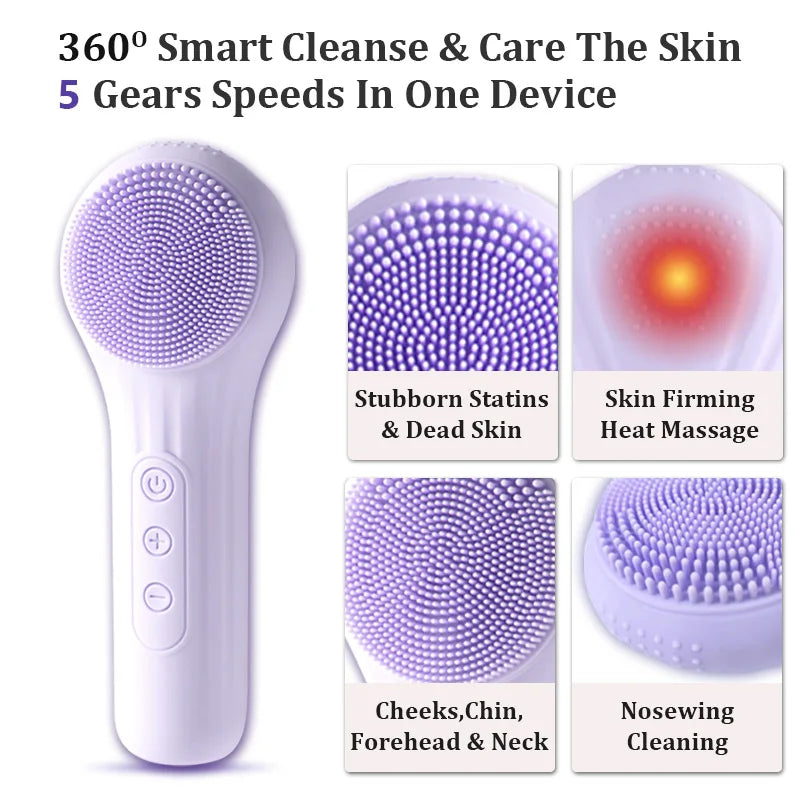 Waterproof Facial Cleansing Brush