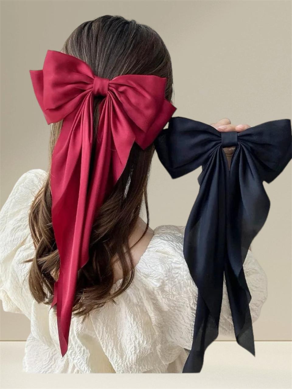 Satin Bow Hair Clip – Elegant & Chic