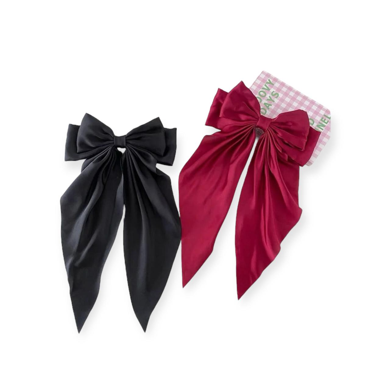 Satin Bow Hair Clip – Elegant & Chic