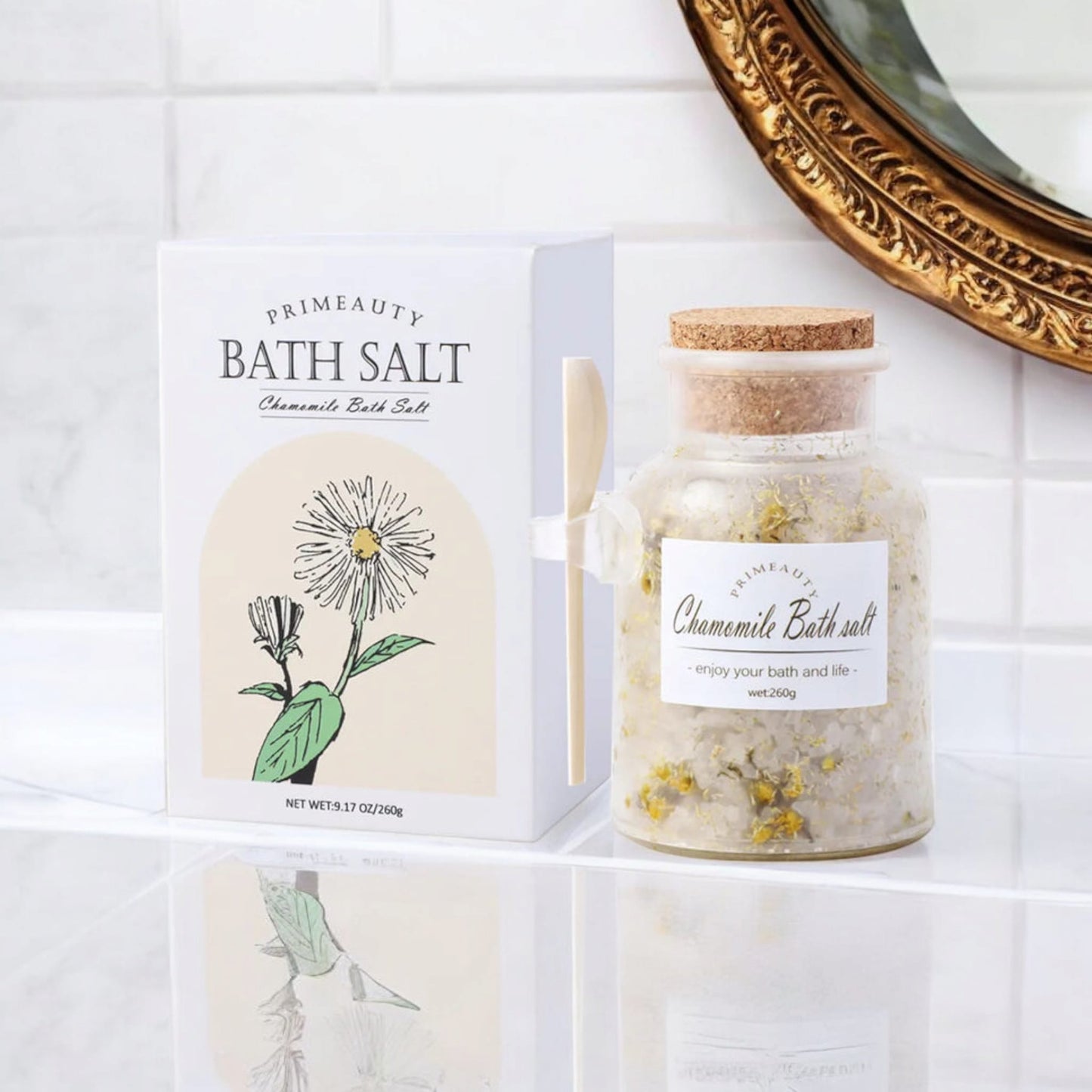 Rose Dried Flower Bath Salt – Himalayan Soak for Foot Nourishment