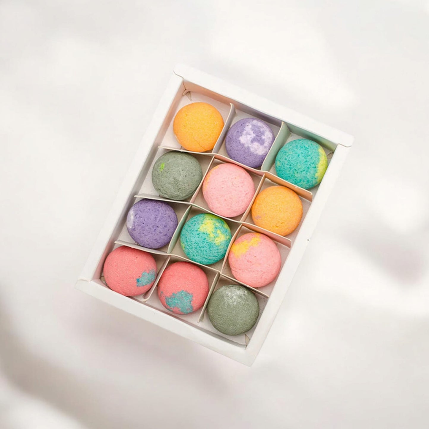 12 Bath Bombs – Stress Relief & Skin Care