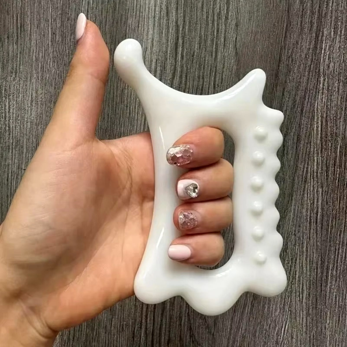 Contour ivory gua sha board