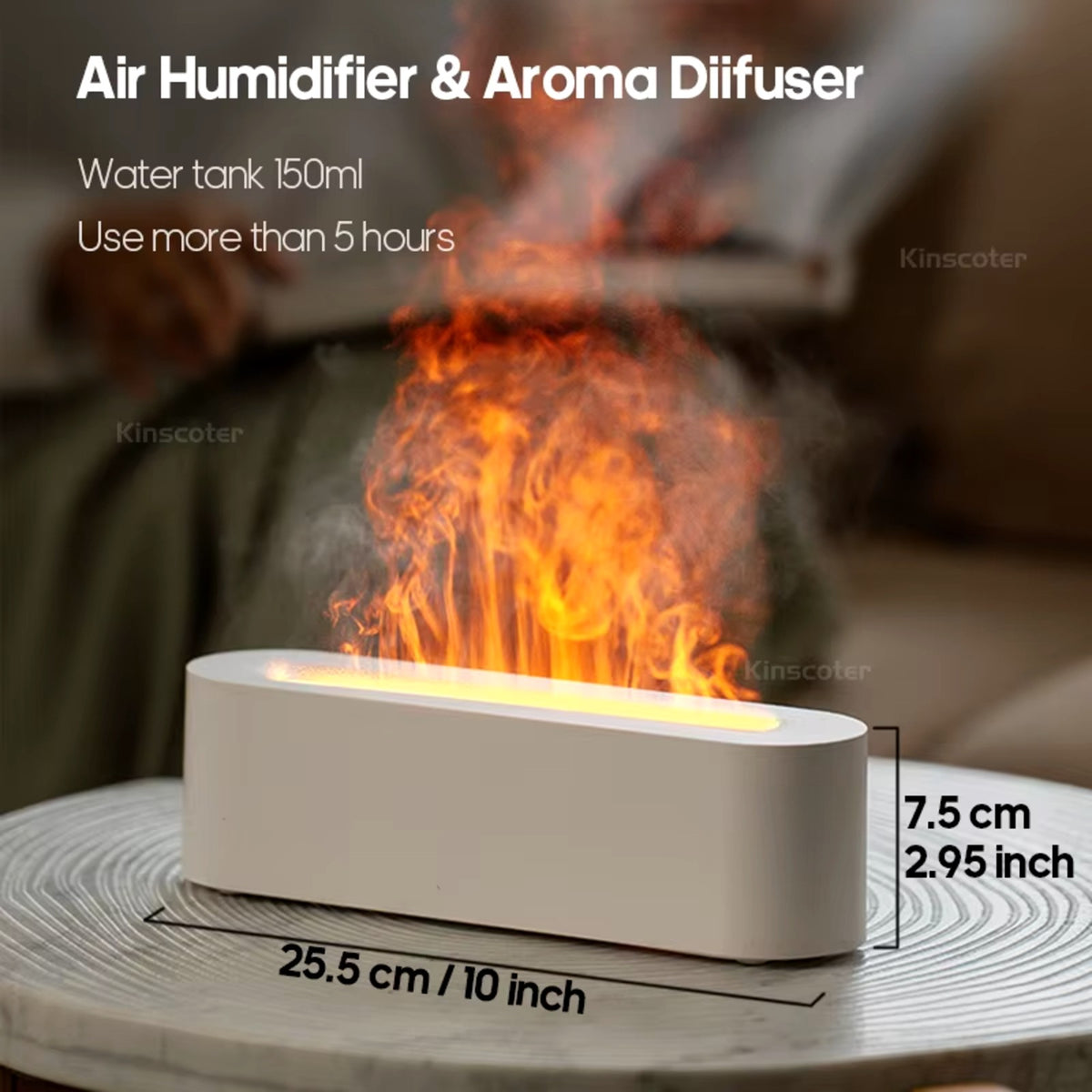 Ember diffuser dimensions and 150 ml tank