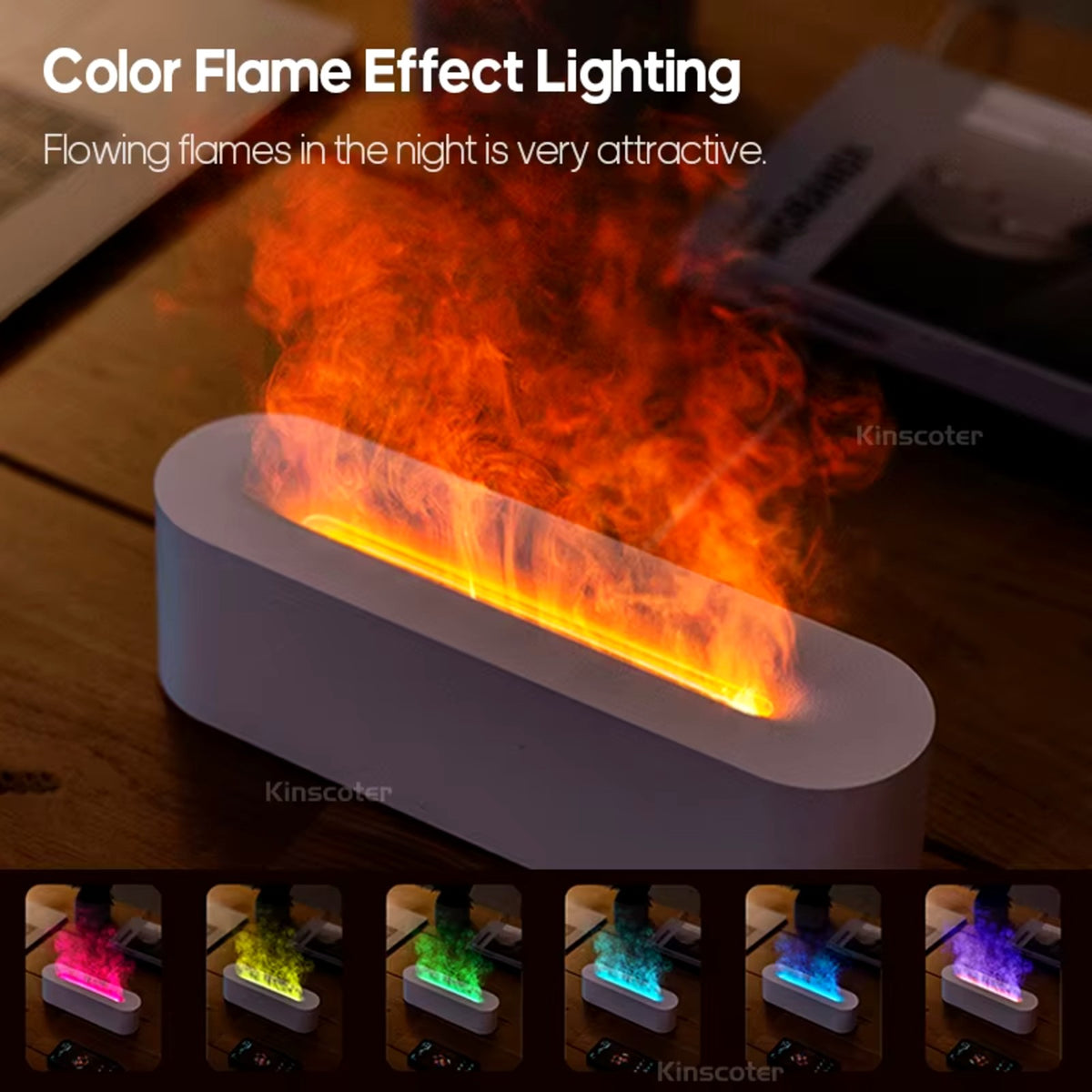 Ember color flame lighting modes
