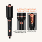 Swirl curler auto-rotating barrel